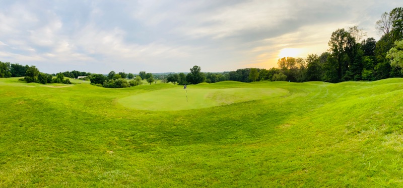 View of a hole on the course at Willow Springs